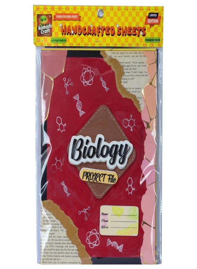 KOMODO CRAFT KOMODO Handcrafted Project Sheets/Biology/Ideal For School Project no 21 x 29 cm 180 gsm A4 paper - Image 1